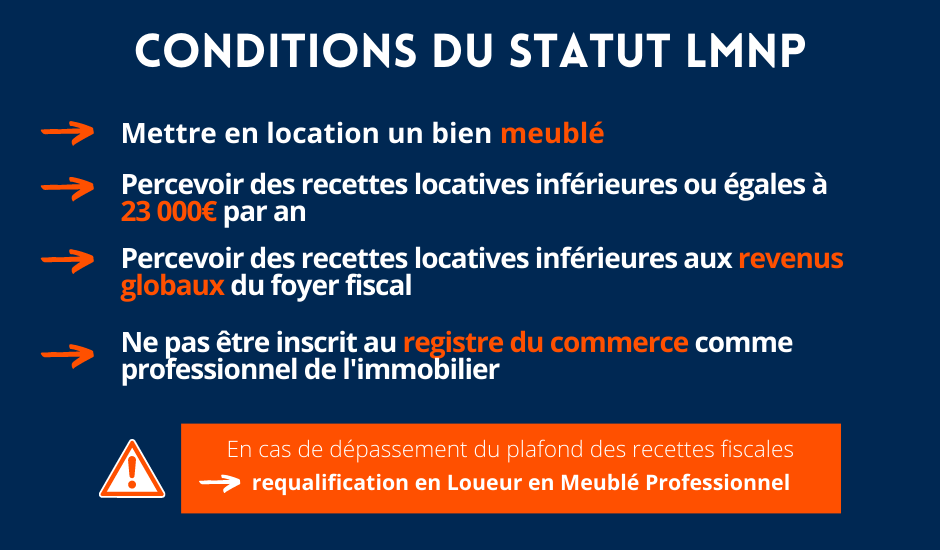 Les conditions d'éligibilité au statut LMNP