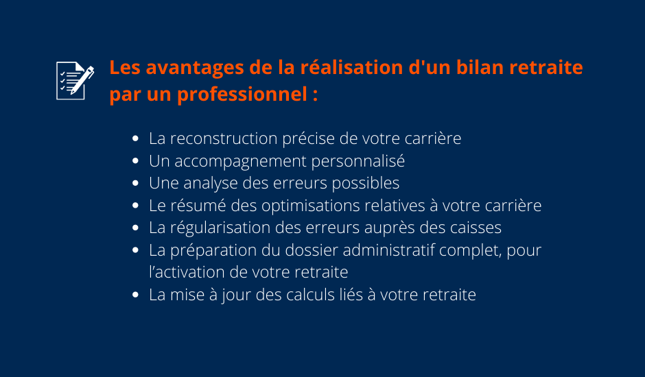 Les avantages de la réalisation d'un bilan retraite par un professionnel