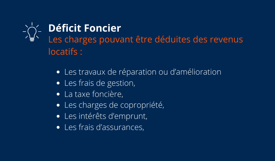 fiscalité du déficit foncier